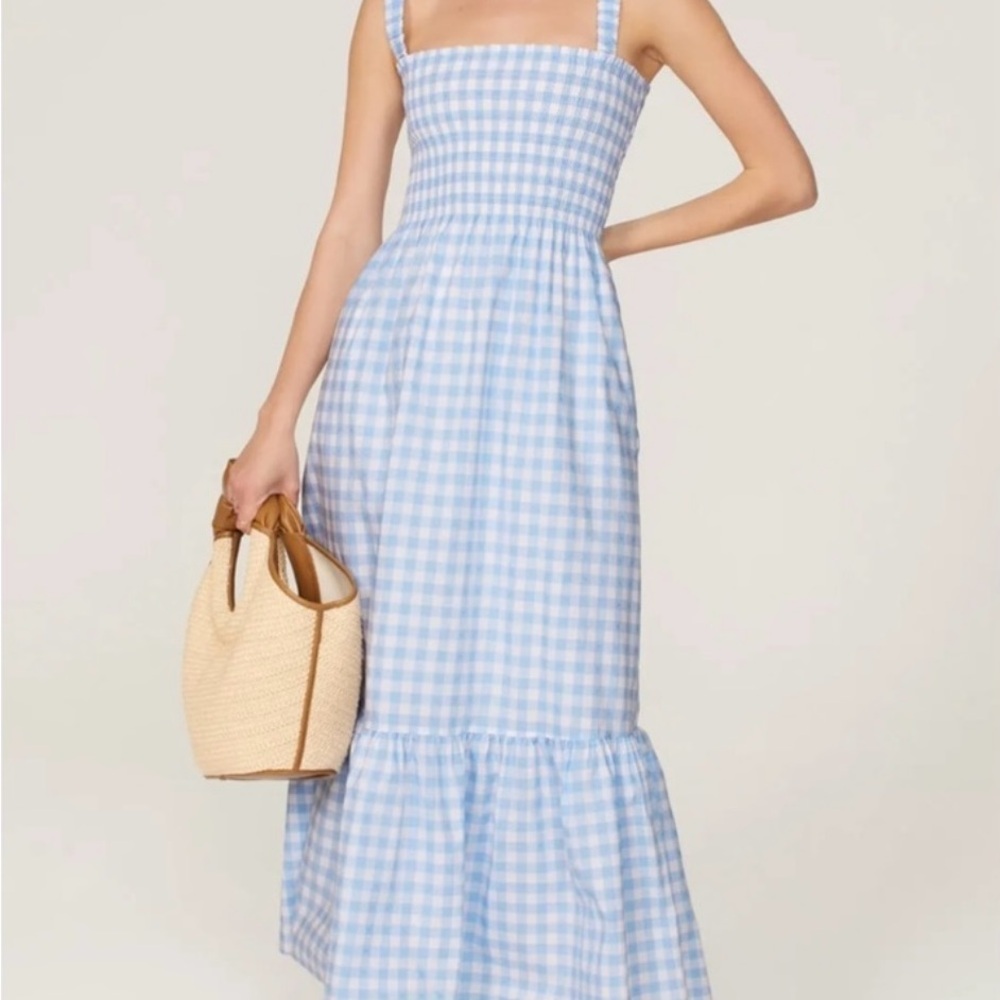 Hill House Anjuli Nap Dress Blue Gingham